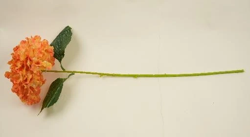 3D Hydrangea On Stem 60cm With Leaves